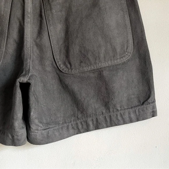 Madewell x MN Dye Studio Workwear Utility Shorts in Dark Gray Denim Size 24 XXS - Picture 7 of 14